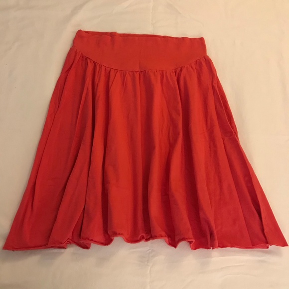 Coral Cotton Skirt - Picture 6 of 6